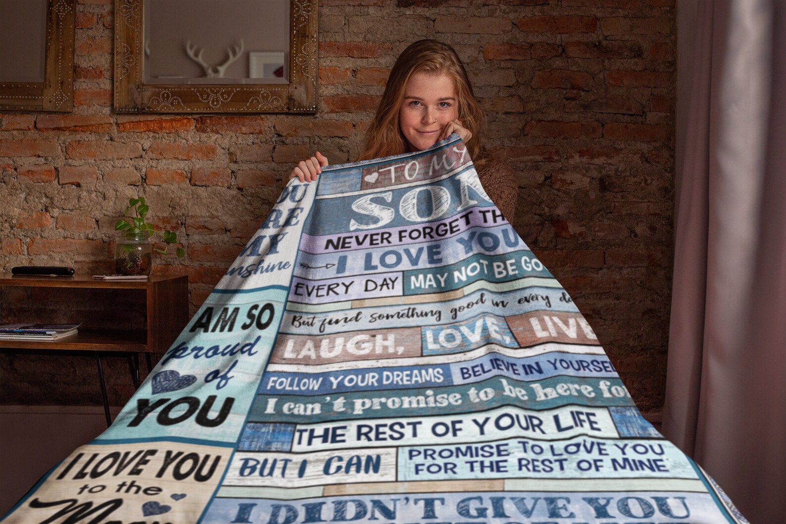 Son Blanket Family Blanket Personalized Gifts For Son Etsy