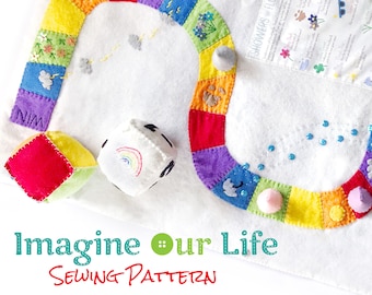 Showers or Flowers Felt Board Game Digital Sewing Pattern