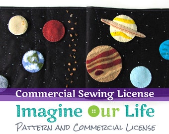 Solar System Quiet Book Page Commercial License