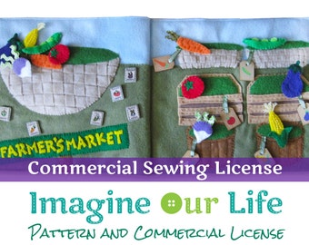Farmer's Market Quiet Book Page Commercial License
