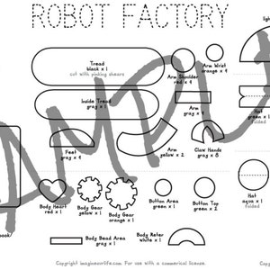 LED Robot Quiet Book Page Commercial License image 3