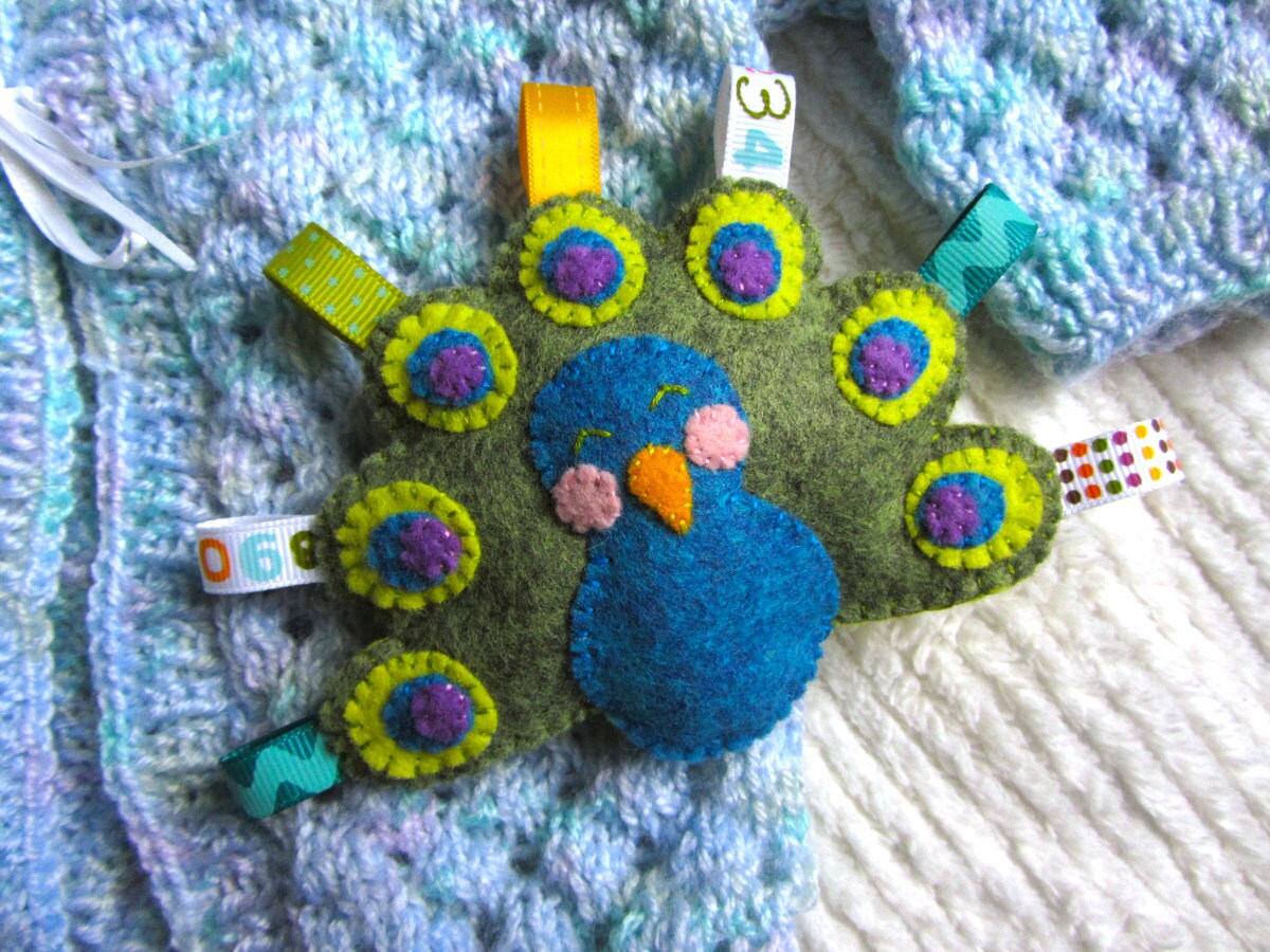 Felt Peacock Rattle Commercial License - Etsy