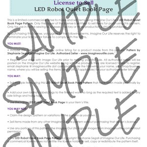 LED Robot Quiet Book Page Commercial License image 4