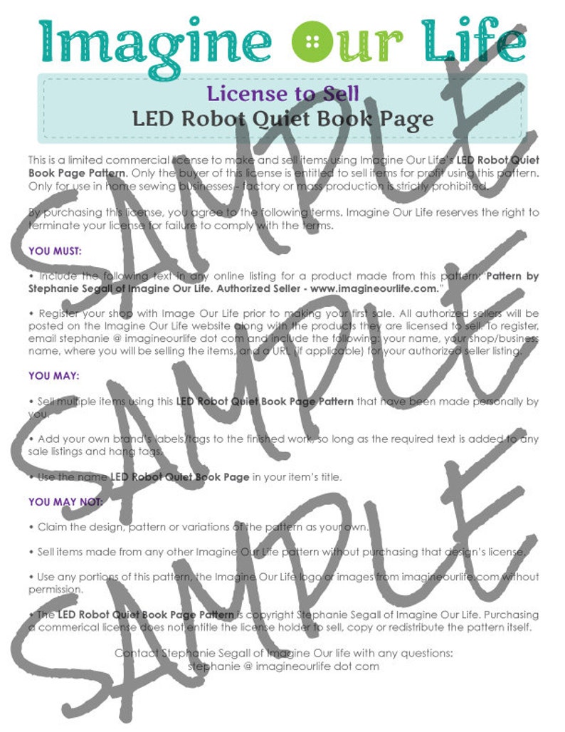 LED Robot Quiet Book Page Commercial License image 4