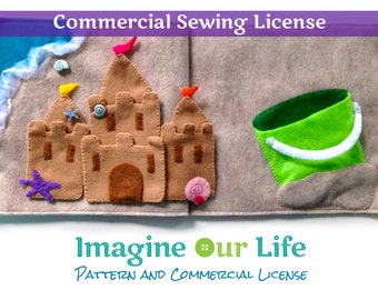 Sand Castle Quiet Book Page Commercial License