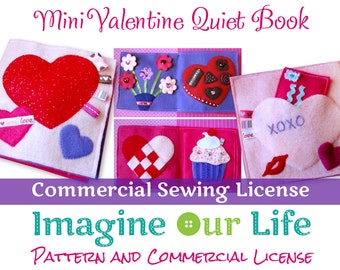 Mini Valentine Quiet Book Commercial License