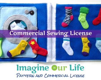 Sock Matching Quiet Book Page Commercial License