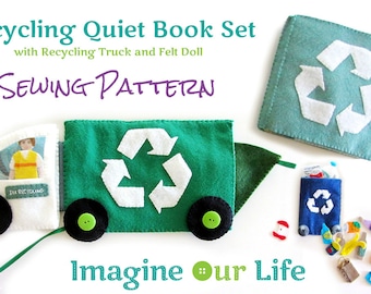 Recycling Quiet Book Set Digital Sewing Pattern