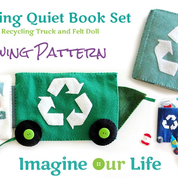 Recycling Quiet Book Set Digital Sewing Pattern