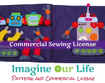 LED Robot Quiet Book Page Commercial License