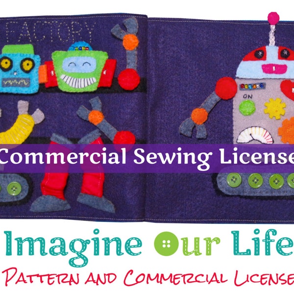 LED Robot Quiet Book Page Commercial License