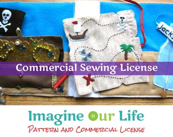 Treasure Map Quiet Book Commercial License