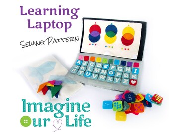 Learning Laptop Quiet Book Digital Sewing Pattern
