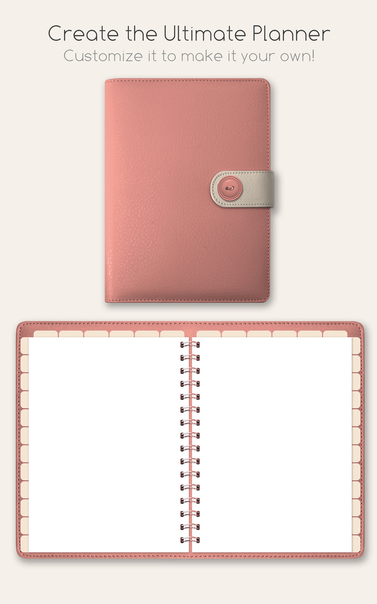 Digital Planner Mockup Template Limited Commercial Etsy