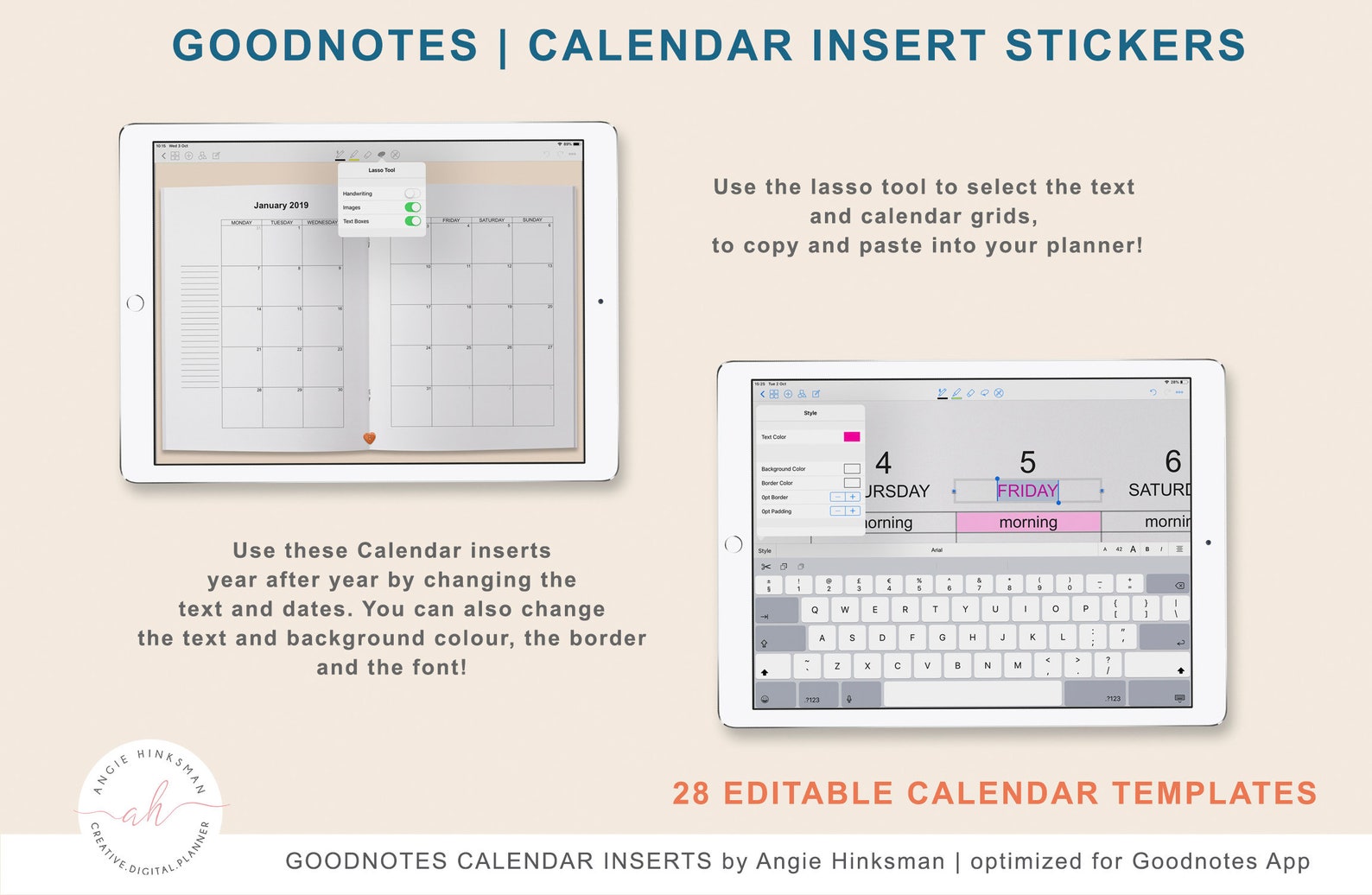 goodnotes calendar goodnotes calendar
