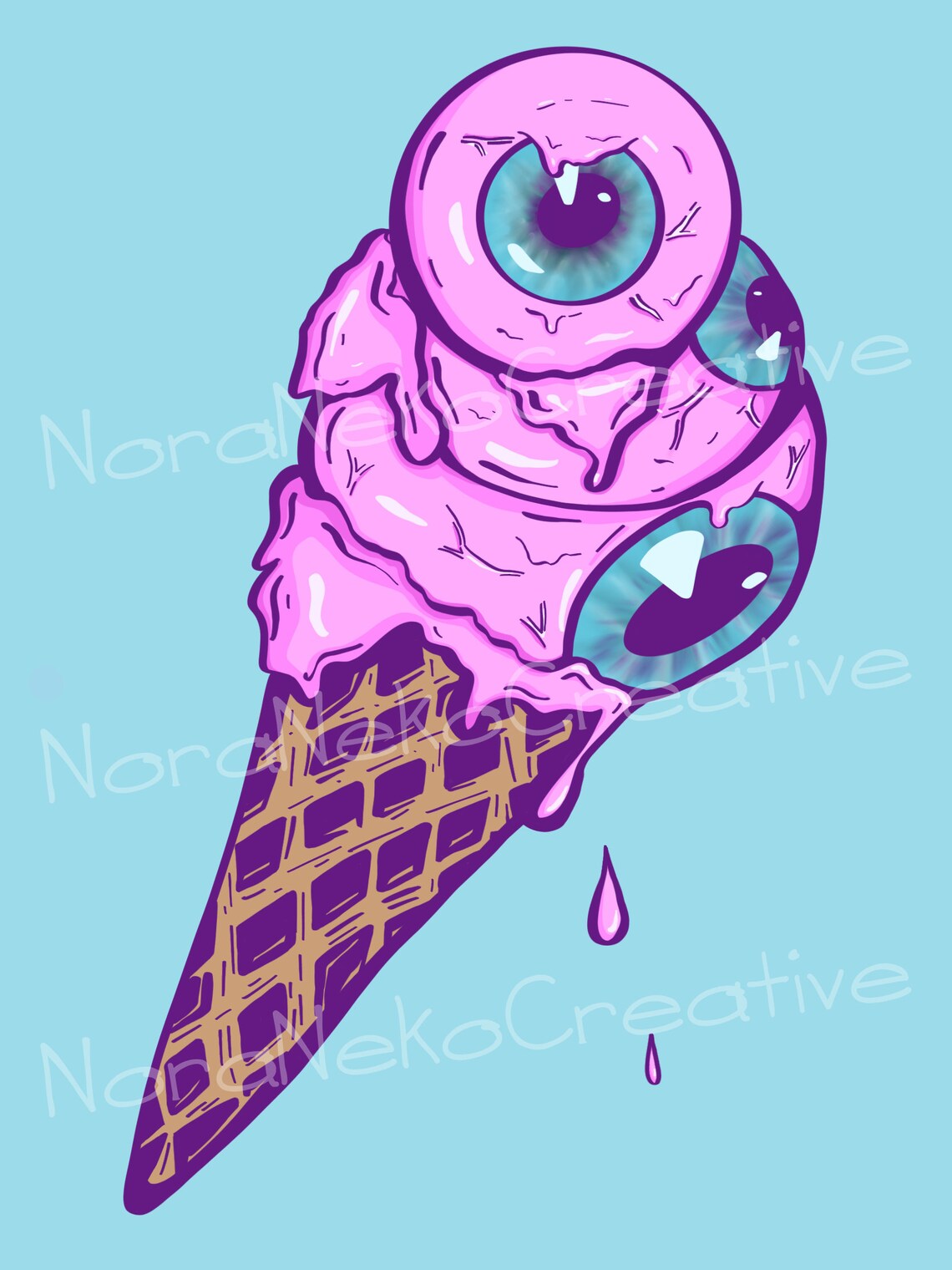 Ice Cream Print Wall Art Wall Decor Dessert Print Etsy