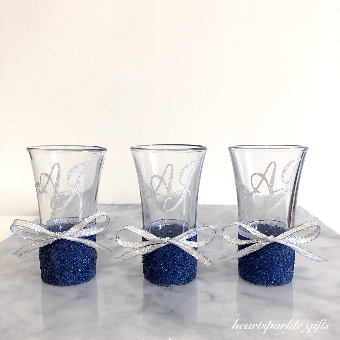 Personalized Glitter Shot Glasses (x1) - Etsy