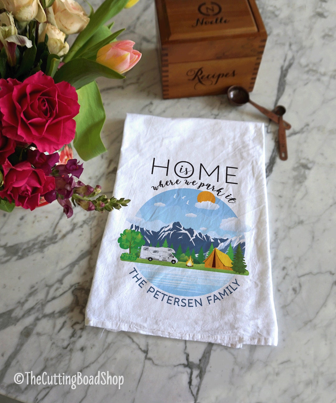 RV Camping Tea Towel Kitchen Towel for Rv's Etsy