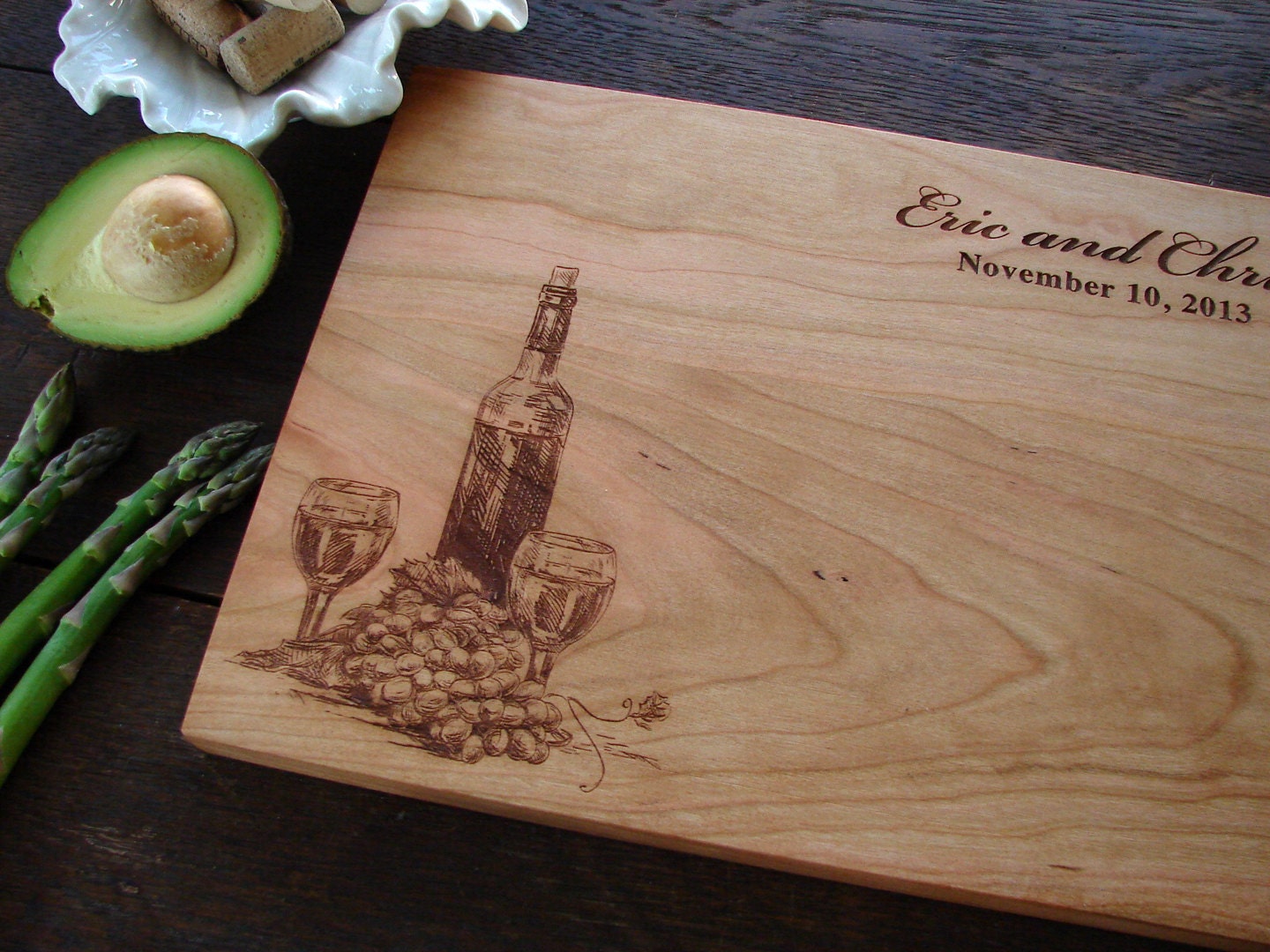 Personalized Cheese Board with Wine Bottle Design Bestman Etsy