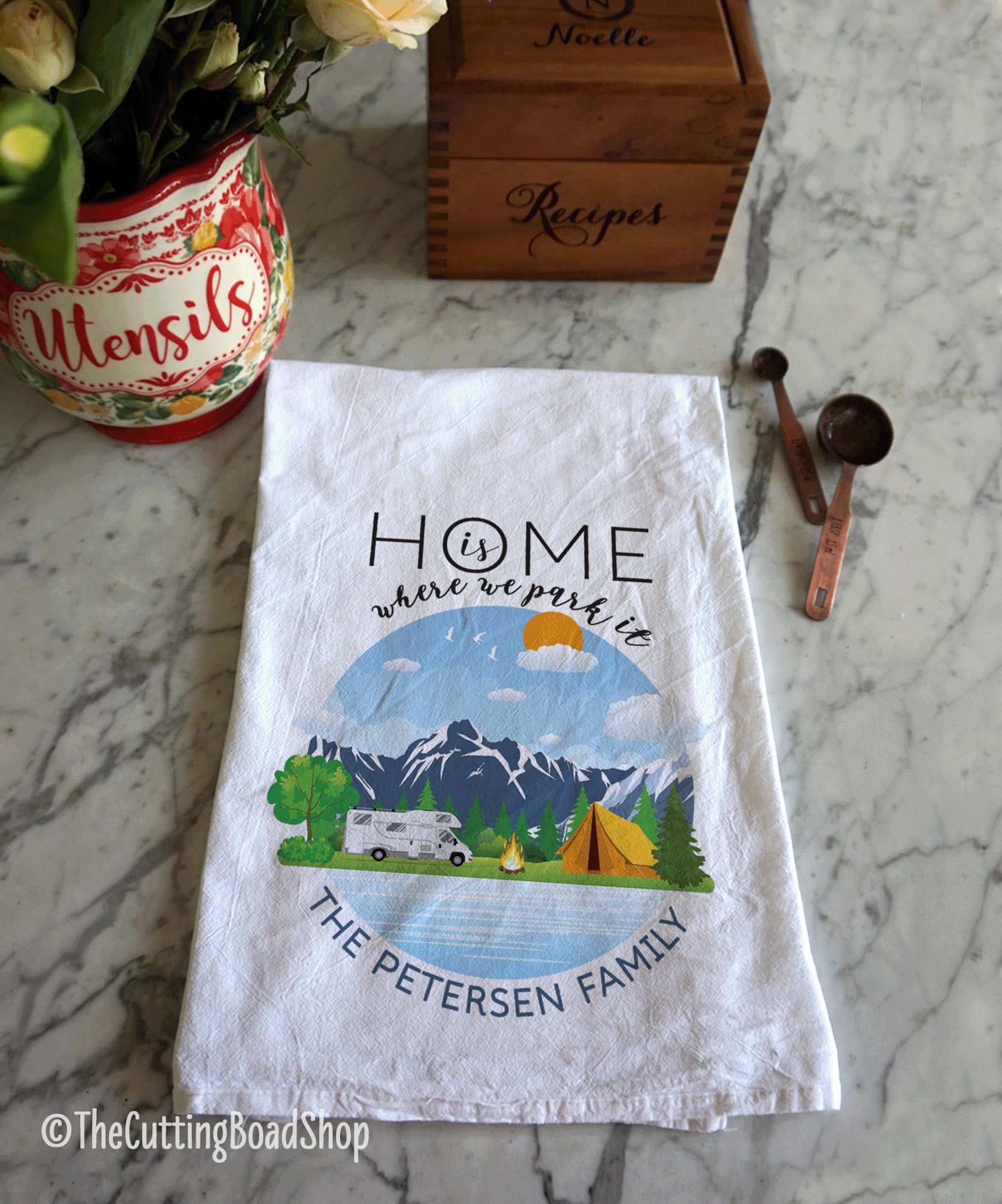 RV Camping Tea Towel Kitchen Towel for Rv's Etsy