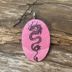 Oval Dragon Pendant