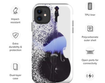 The Black Dahlia Double Bass Digital Art Polycarbonate iPhone case