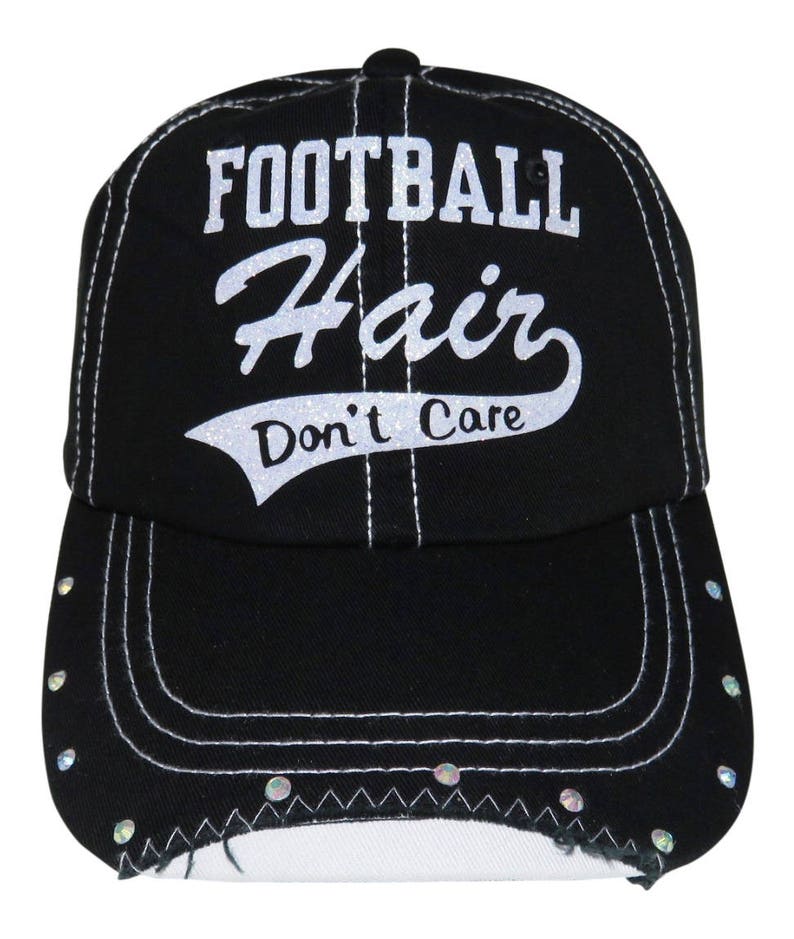 football hair cap