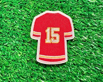 Kansas City Football 15 Jersey Embroidered Iron On Patch KC
