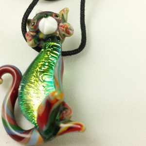 Cat - Glass Pendant Necklace
