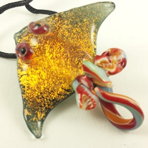 Stingray - Glass Pendant Necklace