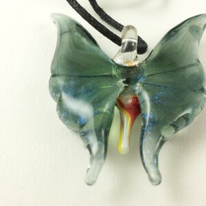 Butterfly Glass Pendant Necklace image 3