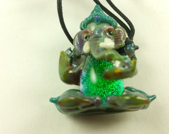 Ganesh - Glass Pendant Necklace