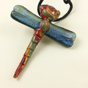 Dragonfly - Glass Pendant Necklace