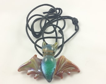 Bat - Glass Pendant Necklace