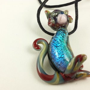 Cat - Glass Pendant Necklace