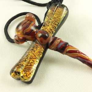 Dragonfly - Glass Pendant Necklace