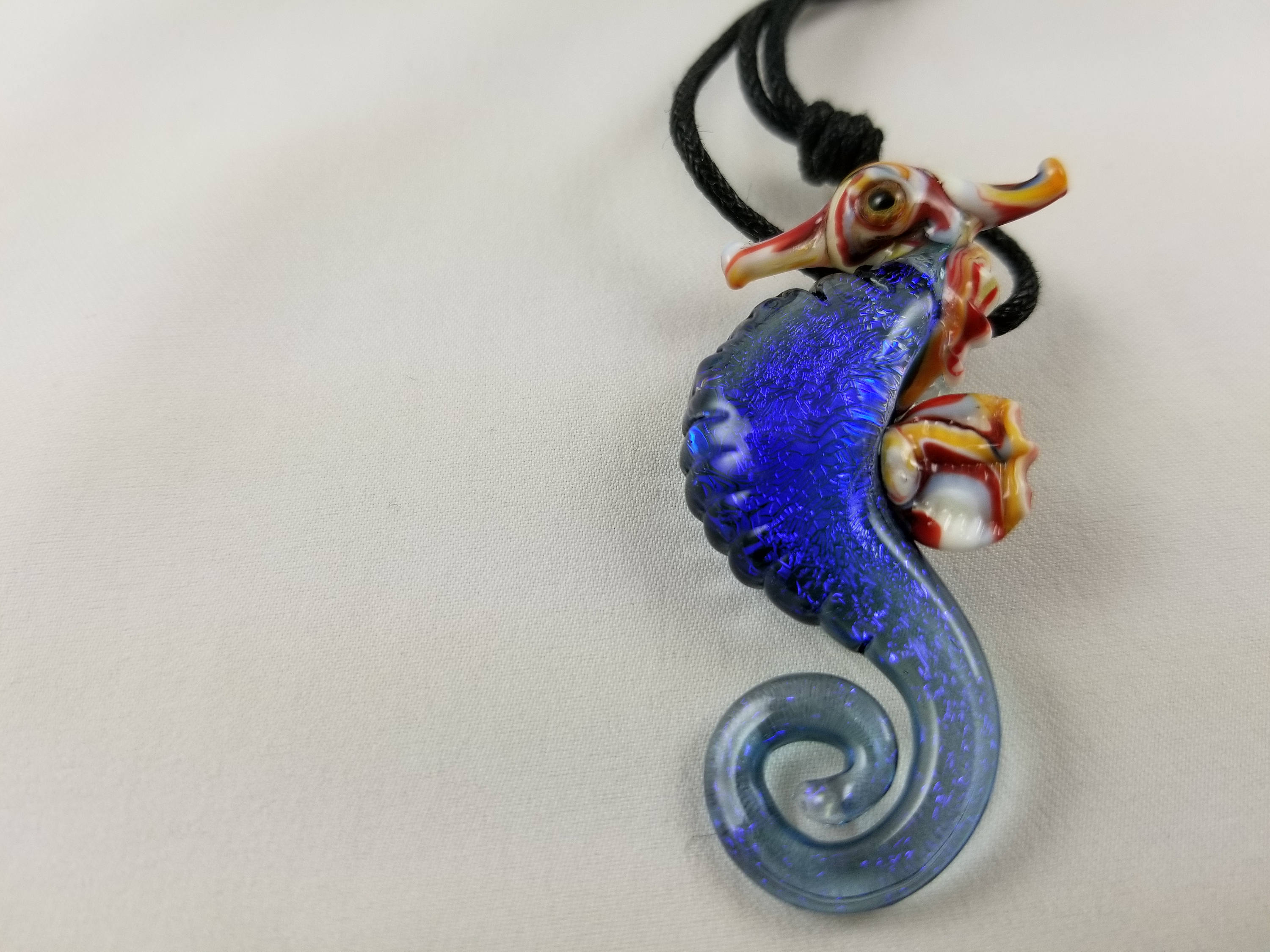 Seahorse Glass Pendant Necklace Etsy Hong Kong
