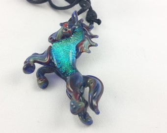 Horse - Glass Pendant Necklace