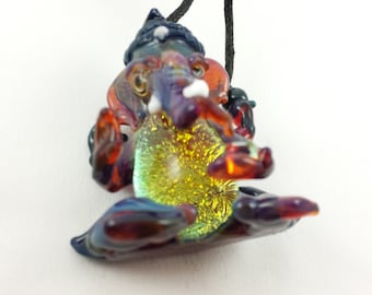Ganesh - Glass Necklace