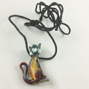 Cat - Glass Pendant Necklace