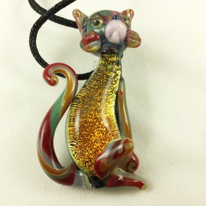 Cat - Glass Pendant Necklace