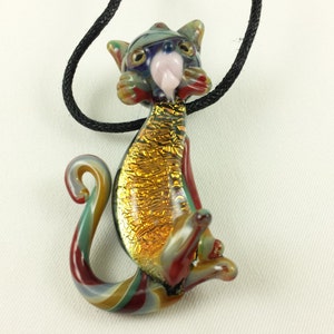 Cat - Glass Pendant Necklace