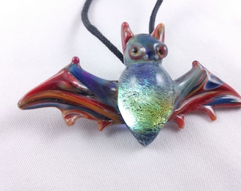 Bat - Glass Pendant Necklace