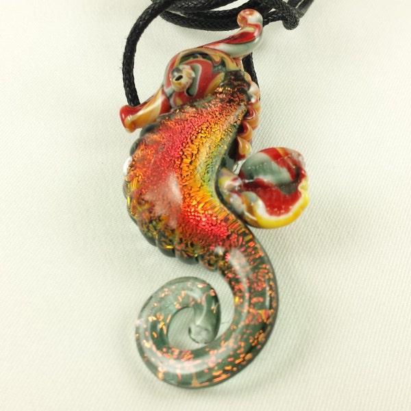 Seahorse - Glass Necklace