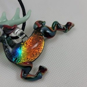 Deer - Glass Pendant Necklace lampwork