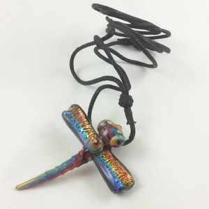 Dragonfly - Glass Pendant Necklace