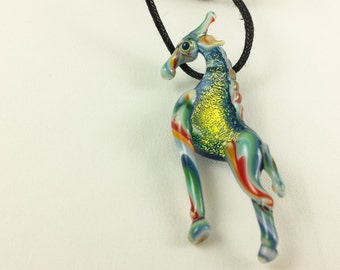 Giraffe - Glass Pendant Necklace