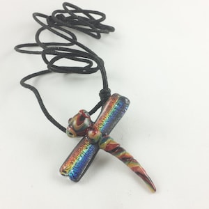 Dragonfly - Glass Pendant Necklace