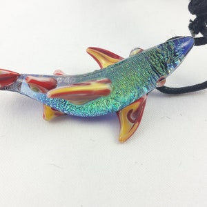 Shark - Glass Pendant Necklace