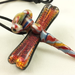 Dragonfly - Glass Pendant Necklace